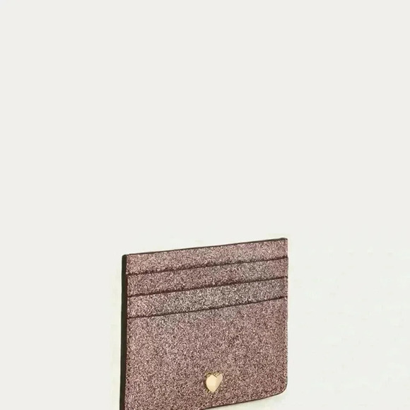 Pink Glitter Card Case Wallet - Picture 9 of 9